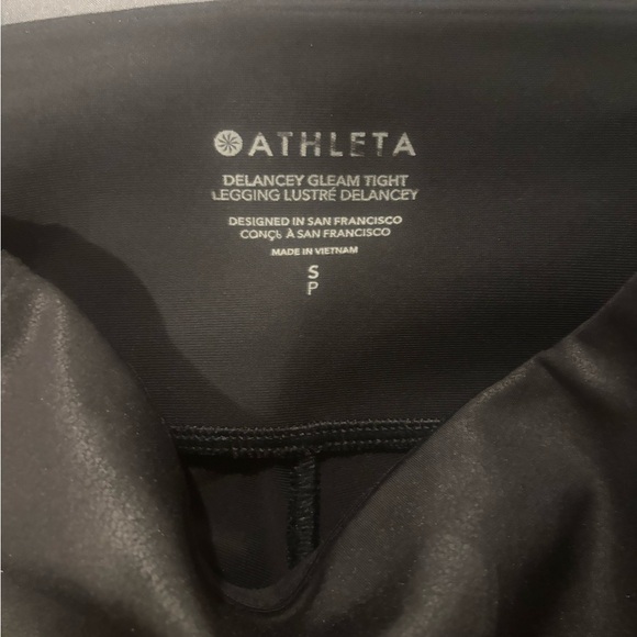Athleta Delancey Gleam Tight Black Size Small. Style #985052-00. - Picture 5 of 7